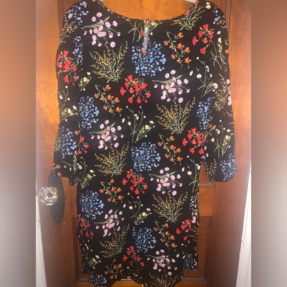 Black Floral New Dress